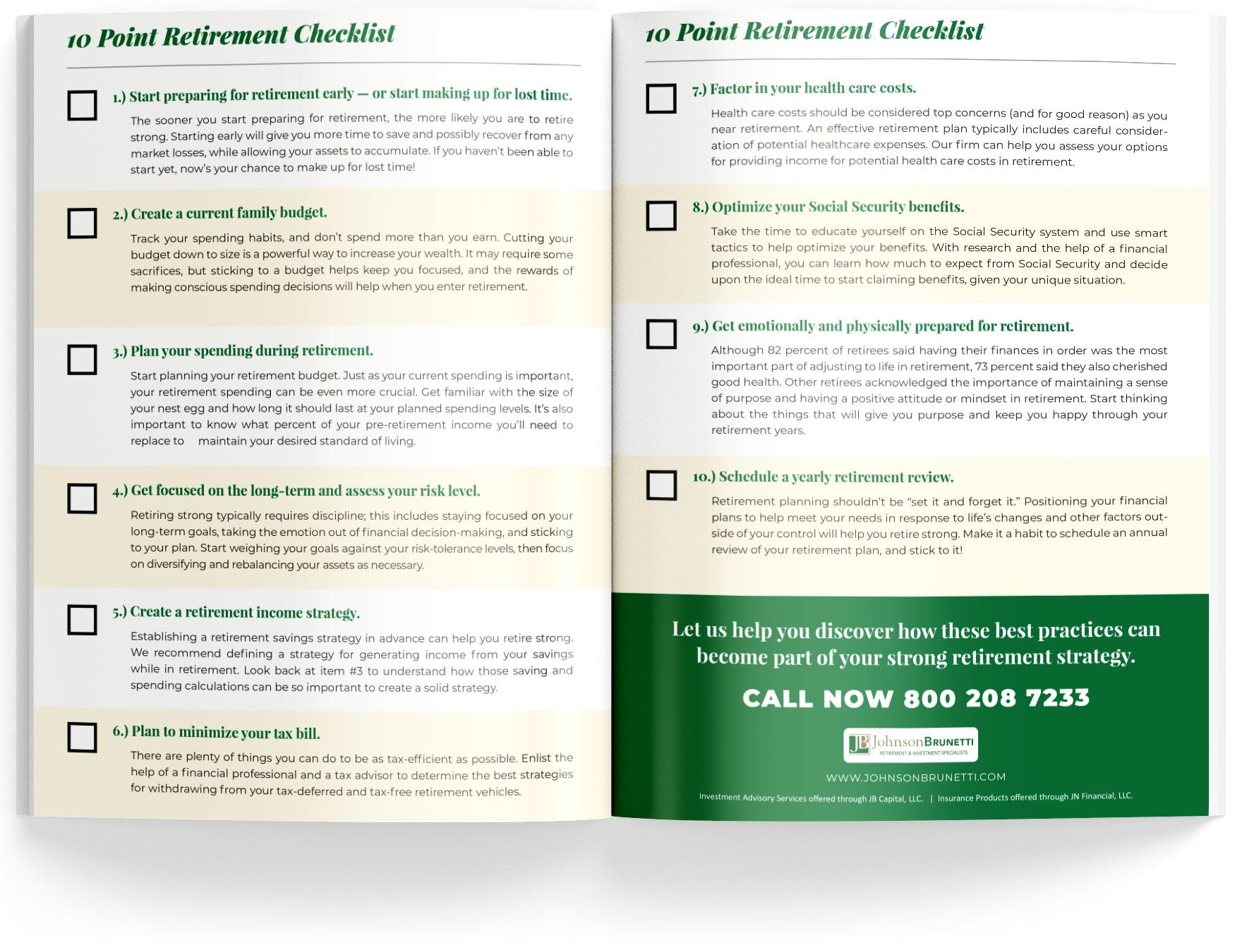 10 Point Retirement Checklist